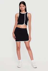 Compression Rib Cropped Tank Top