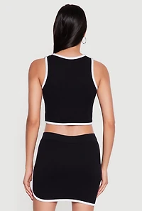 Compression Rib Cropped Tank Top