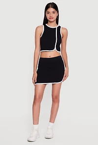 Compression Rib Mini Skort