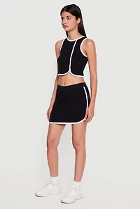Compression Rib Mini Skort
