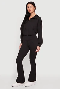 Drop Waist Boot Cut Active Pants
