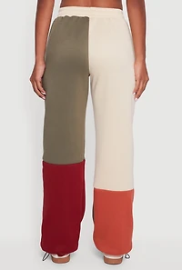 Womens Color Block Pull On Sweatpants, Multi,