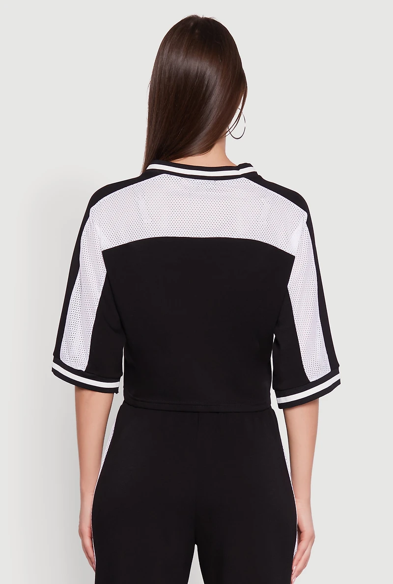 Womens Brat Graphic Jersey Top, Multi,