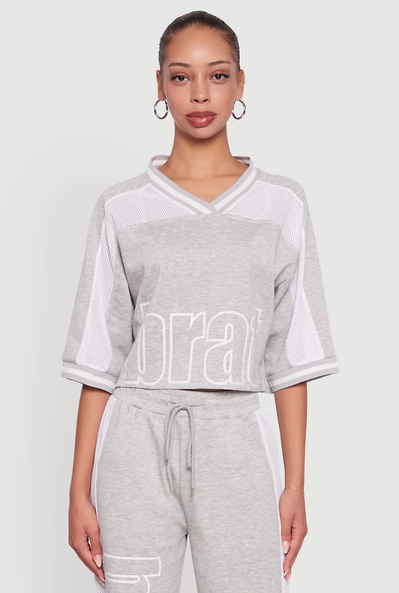 Brat Graphic Jersey Top