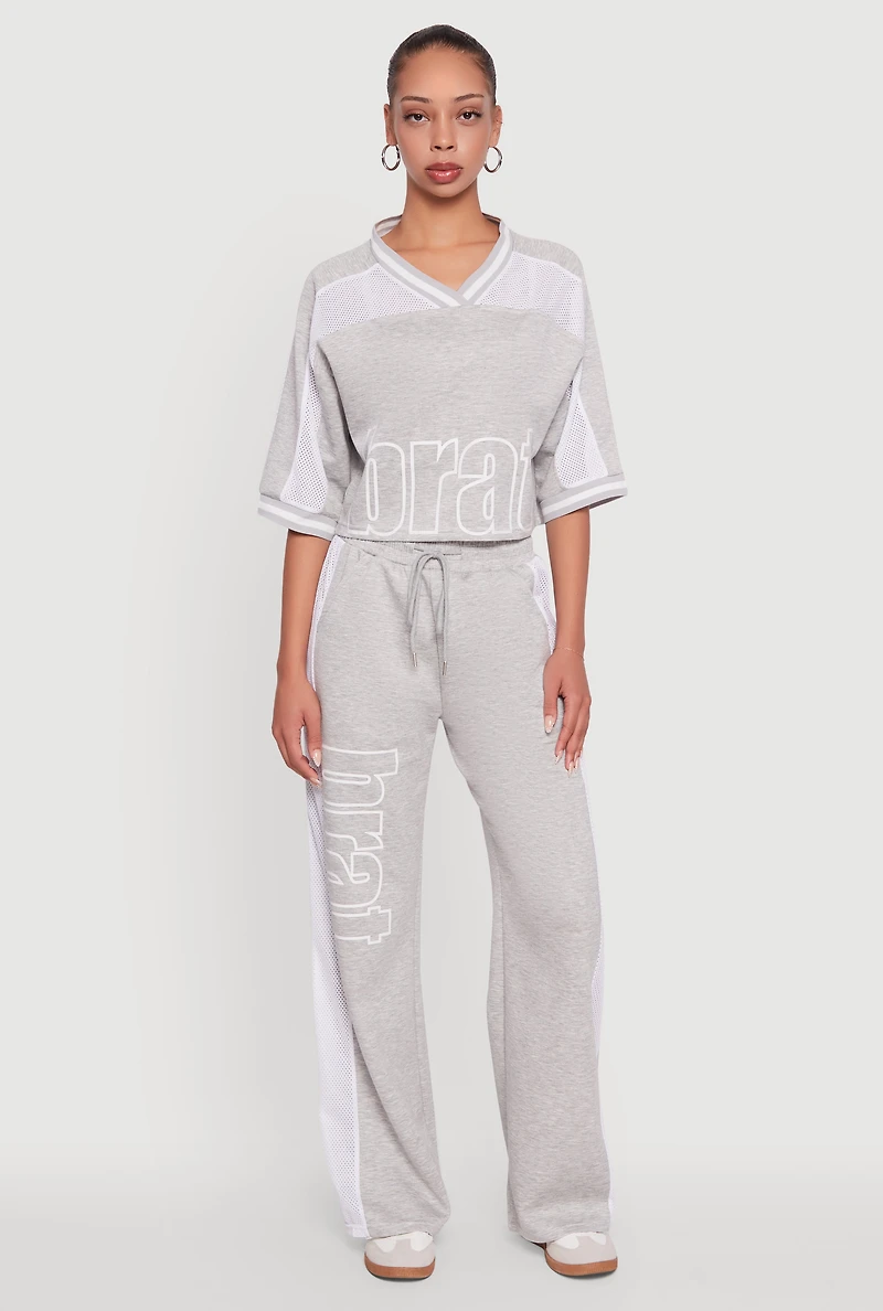 Womens Brat Graphic Jersey Top,