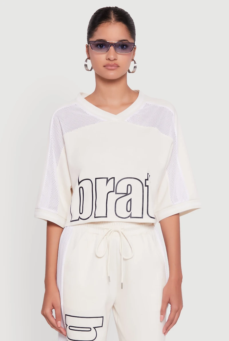 Brat Graphic Jersey Top