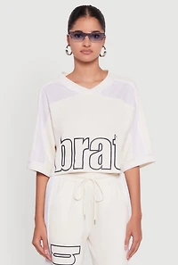 Brat Graphic Jersey Top
