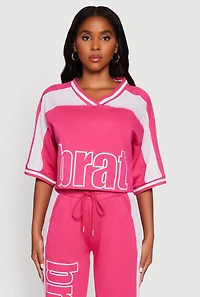 Brat Graphic Jersey Top
