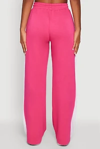 Womens Brat Graphic High Waisted Wide Leg Active Pants,