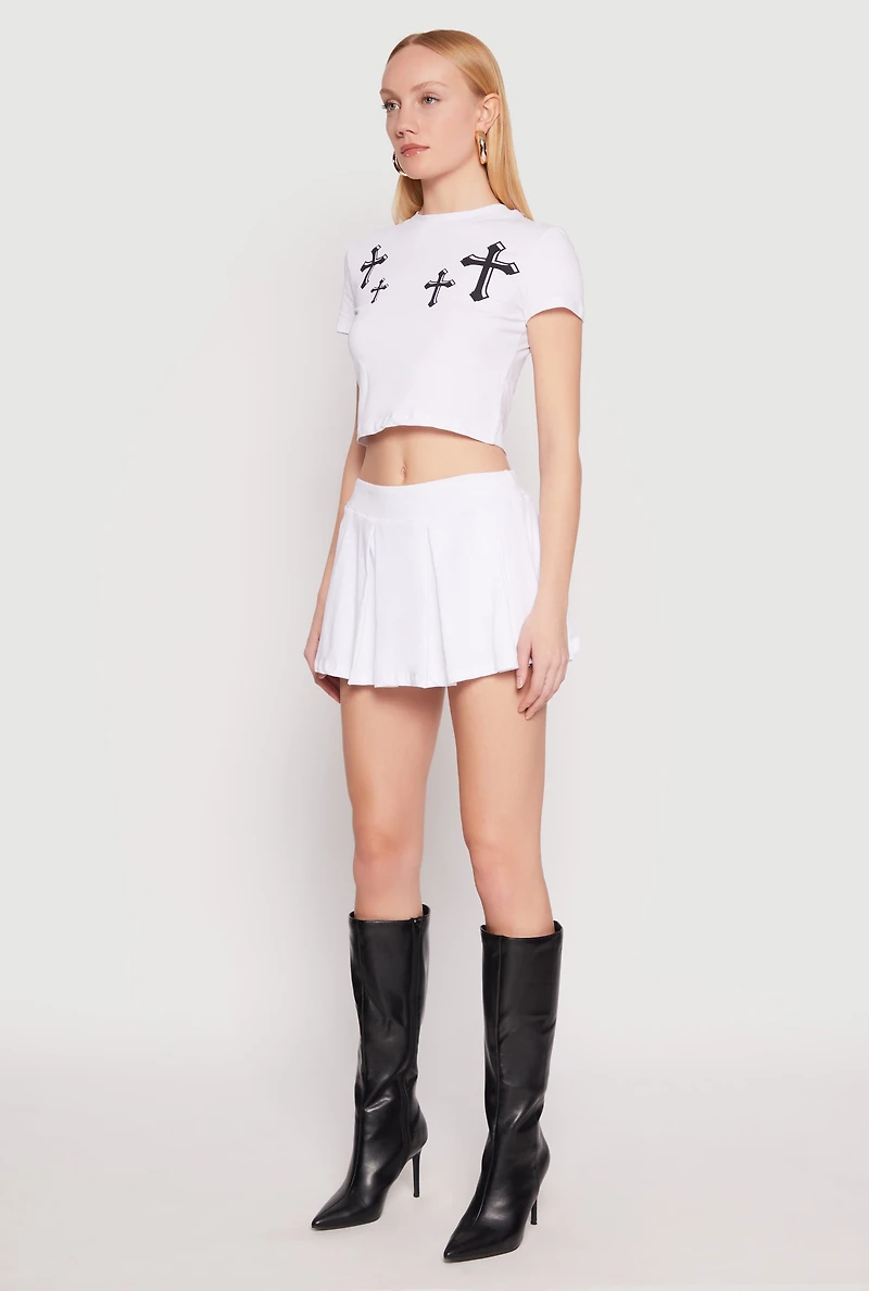 Short Sleeve Cross Graphic Tee