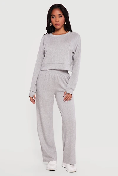 Elastic Waist Pull On Sweatpants
