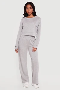 Elastic Waist Pull On Sweatpants