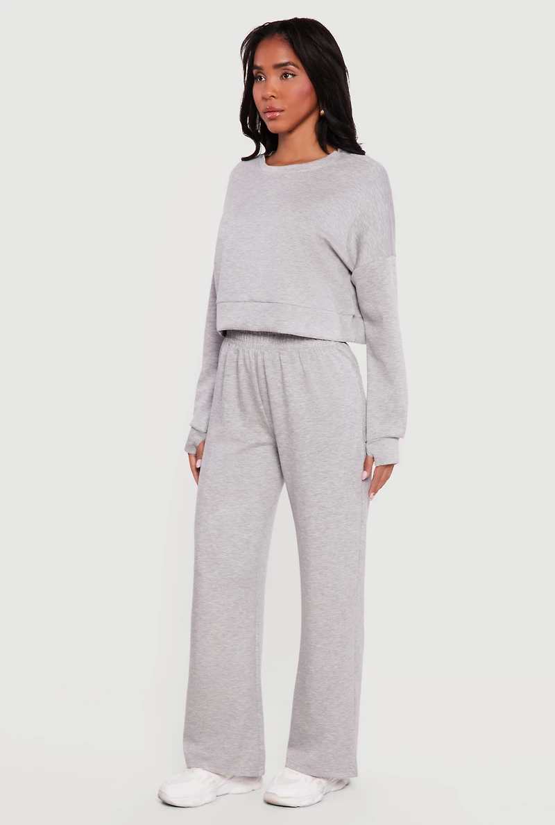 Elastic Waist Pull On Sweatpants