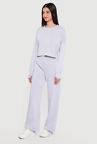 Mid Rise Pull On Pocket Pants