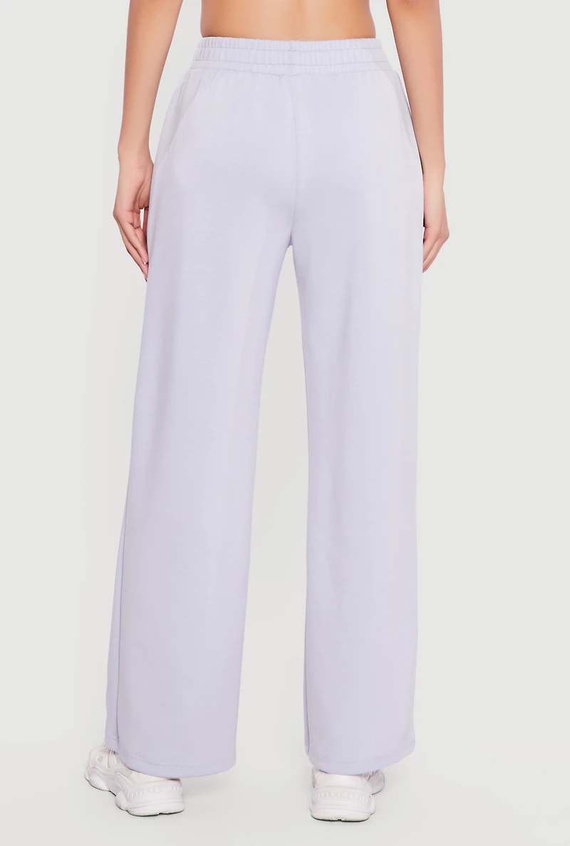 Mid Rise Pull On Pocket Pants