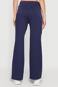 Contrast Trim Wide Leg Active Pants