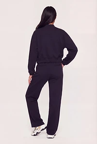 High Waisted Pintuck Detail Modal Pull On Pants