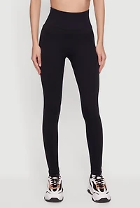 Seamless Compression Rib High Waisted Leggings