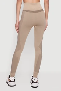 Seamless Compression Rib High Waisted Leggings