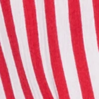 Faux Wrap Striped Crop Top