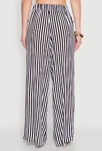 Striped Wide Leg Palazzo Pants