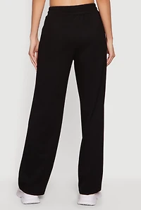 Zipper Detail Straight Leg Sweatpants