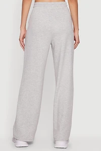Zipper Detail Straight Leg Sweatpants