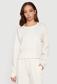 Long Sleeve Crew Neck Pullover Sweatshirt