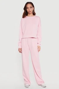 Long Sleeve Crew Neck Pullover Sweatshirt
