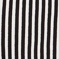 Striped Knot Front Knit Bandeau Top