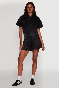 Trendy Mineral Wash Oversized Hooded Sweatshirt