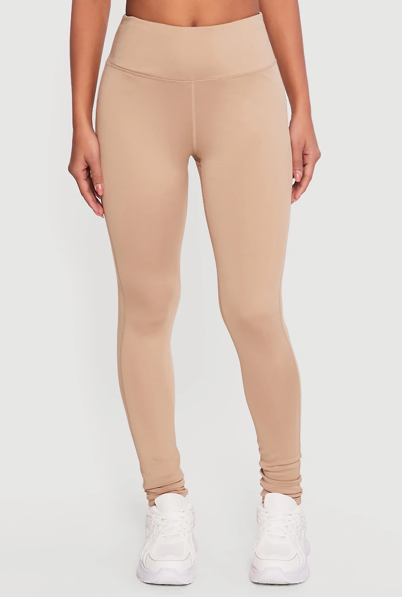 Solid High Waisted Active Leggings