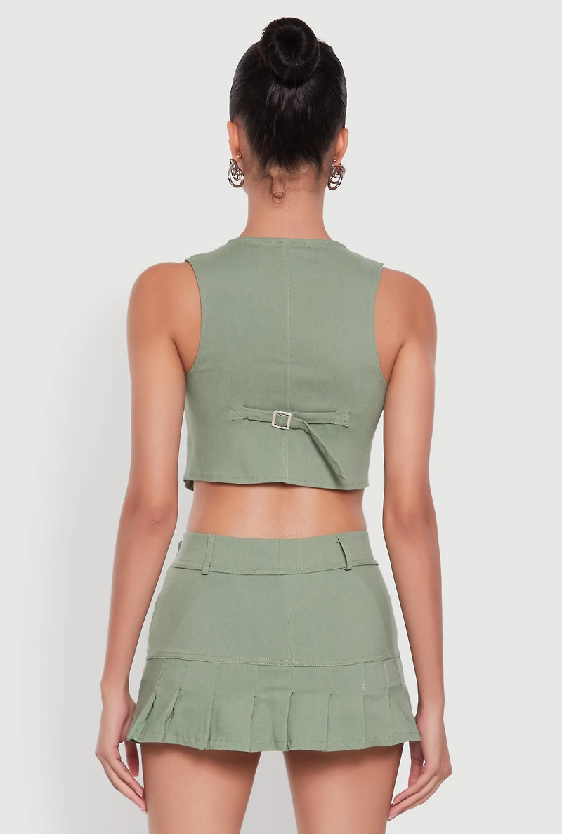 Womens Trendy Hyperstretch V-Neck Cropped Vest,