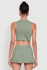 Womens Trendy Hyperstretch V-Neck Cropped Vest,