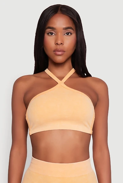 Seamless Caged Open Back Crop Top