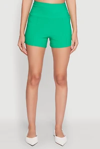 High Waisted Pintuck Shorts