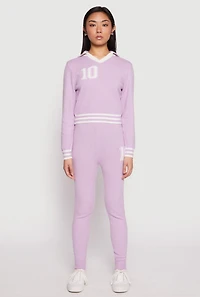 Daisy Brushed Knit 10 High Waisted Sweatpants