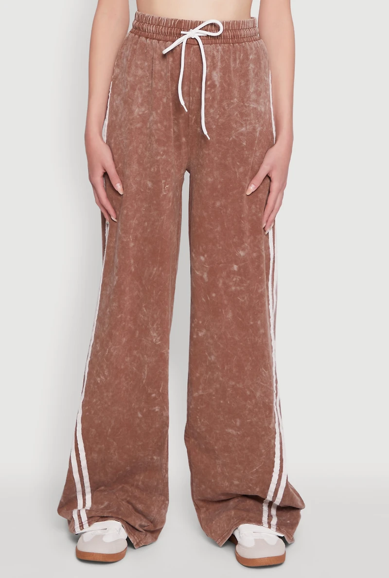 Daisy Mineral Wash Drawstring Waist Active Pants