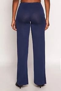 Womens Daisy High Waisted Wide Leg Pants,