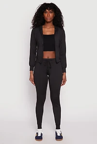 Daisy Soft Knit Front Zip Hoodie