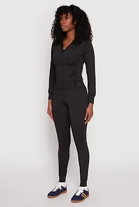 Daisy Soft Knit Front Zip Hoodie