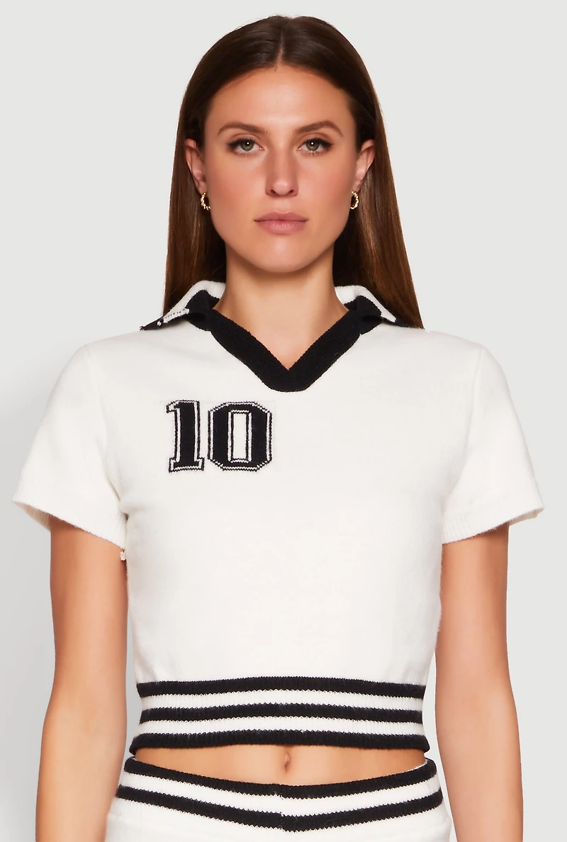 Daisy 10 Varsity Stripe Polo Shirt