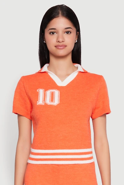 Womens Daisy 10 Varsity Stripe Polo Shirt,