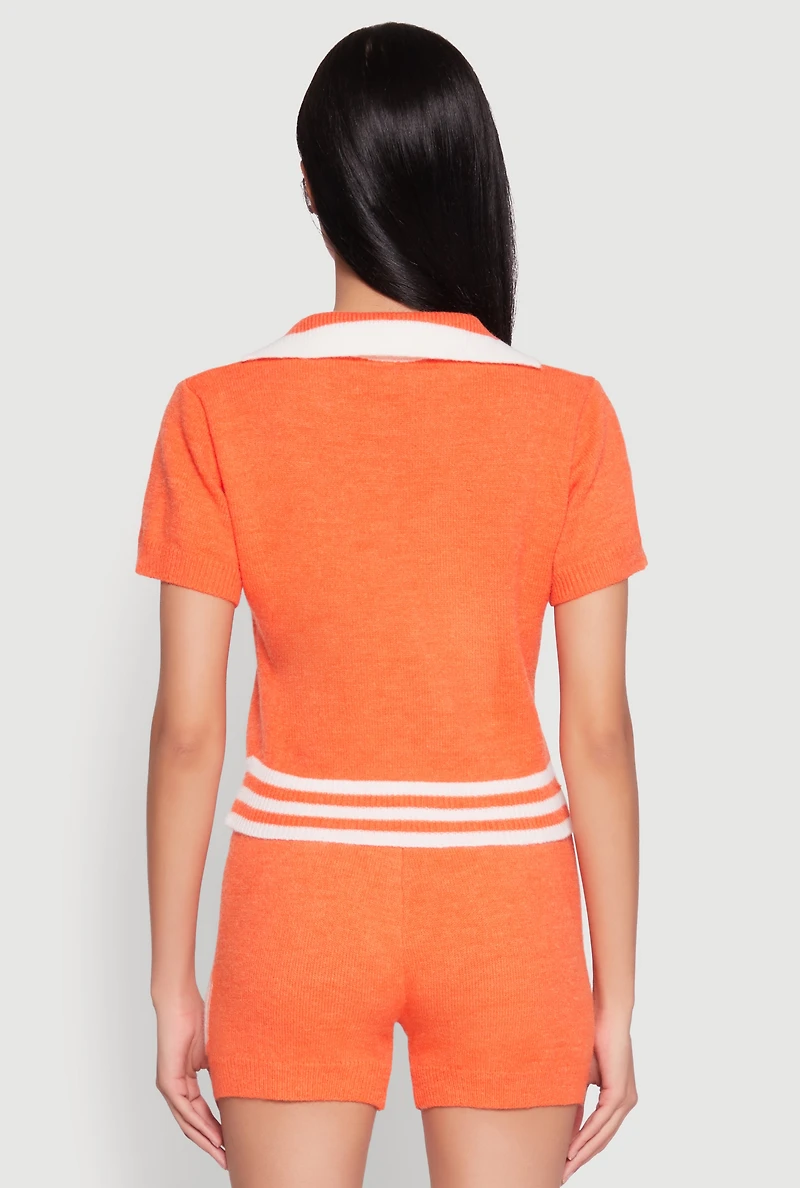 Womens Daisy 10 Varsity Stripe Polo Shirt,