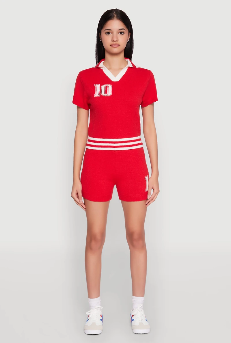 Daisy 10 Varsity Stripe Shorts