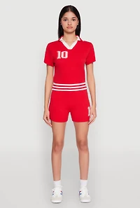 Daisy 10 Varsity Stripe Shorts