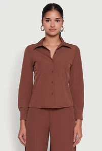 Daisy Nylon Classic Fit Long Sleeve Shirt