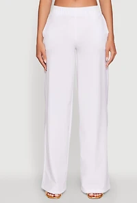 Daisy Nylon High Waisted Wide Leg Pants