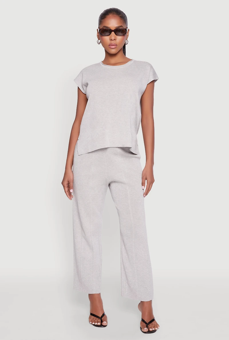 Daisy Knitted Cap Sleeve Blouse