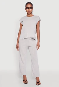 Daisy Knitted Cap Sleeve Blouse